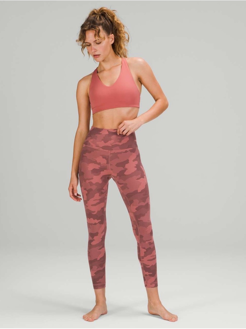 Lululemon Align High Rise Pant Legging 25” Heritage 365 Camo Brier Rose Multi